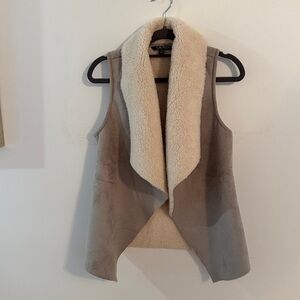 Ralph Lauren Cream Shearling Vest